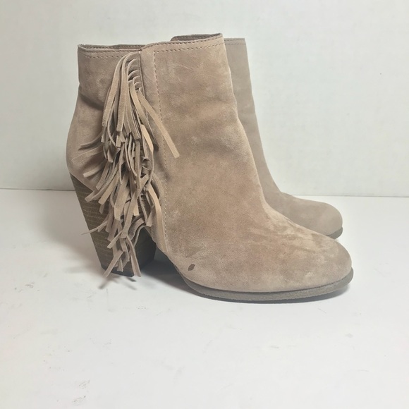 Vince Camuto Shoes - Vince Camuto "Hayzee" Suede Fringe Booties
